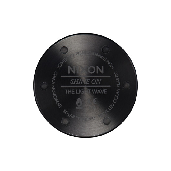 Reloj Nixon Fashion Plastico Reciclado Negro 0
