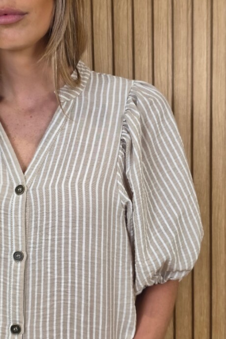 Camisa Danny Raya Beige
