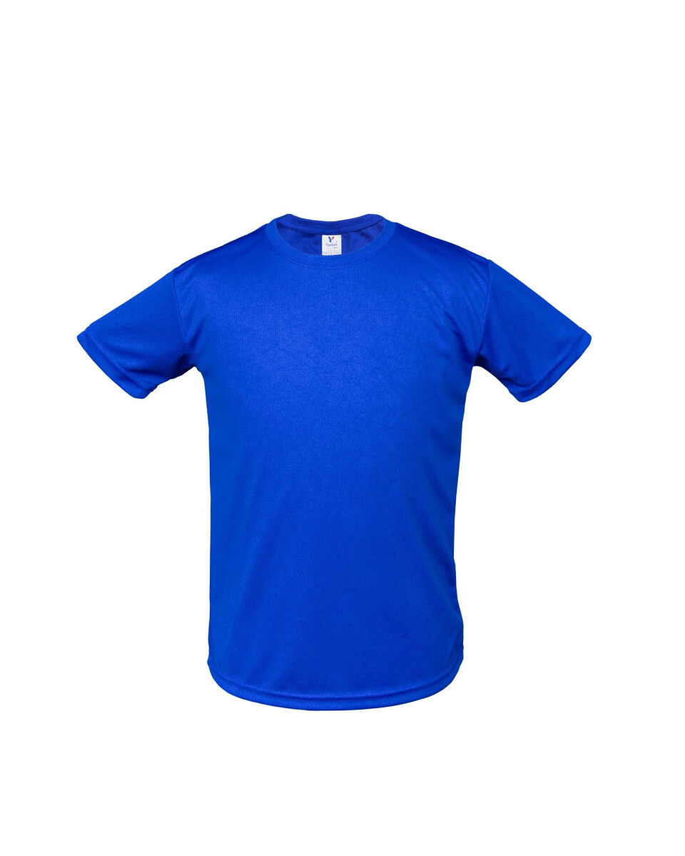 Camiseta a la base dry fit de niño - Royal 