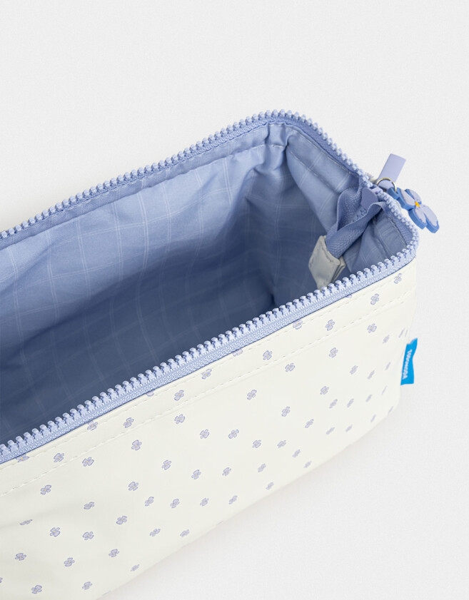 Cartucheras PU Cartuchera Plegable - Blanco Crudo