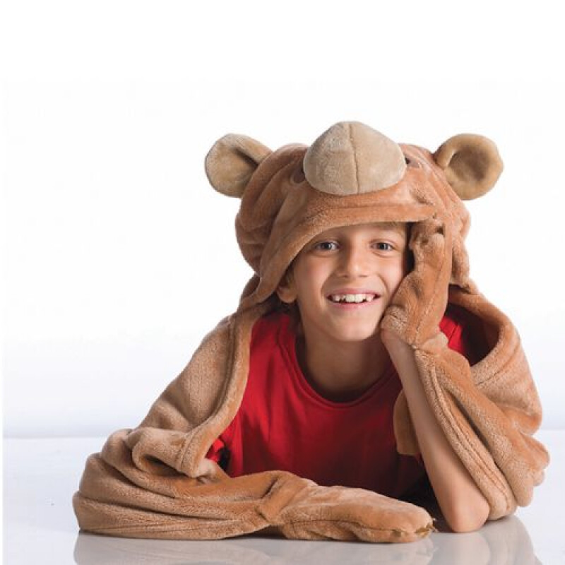 Manta Con Capucha Y Guantes - Oso Manta Con Capucha Y Guantes - Oso