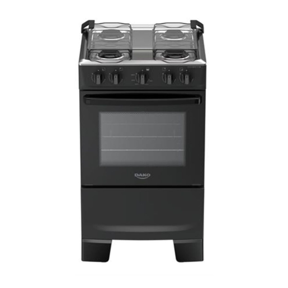 Cocina a Gas Dako Amazonas 4 Hornallas - Negro 