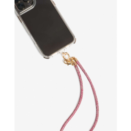 Llavero Y Charm De Tira De Strass Fucsia claro