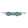 Brazalete Surat-Plata rodinada 925- Piedra Onix Paraiba-BR2016 conpiedra