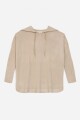Sweater oversized con capucha BEIGE