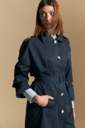 TRENCH CRANS Azul Marino