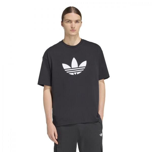 REMERA ADIDAS TREFOIL Mujer KD4091 Negro Blanco