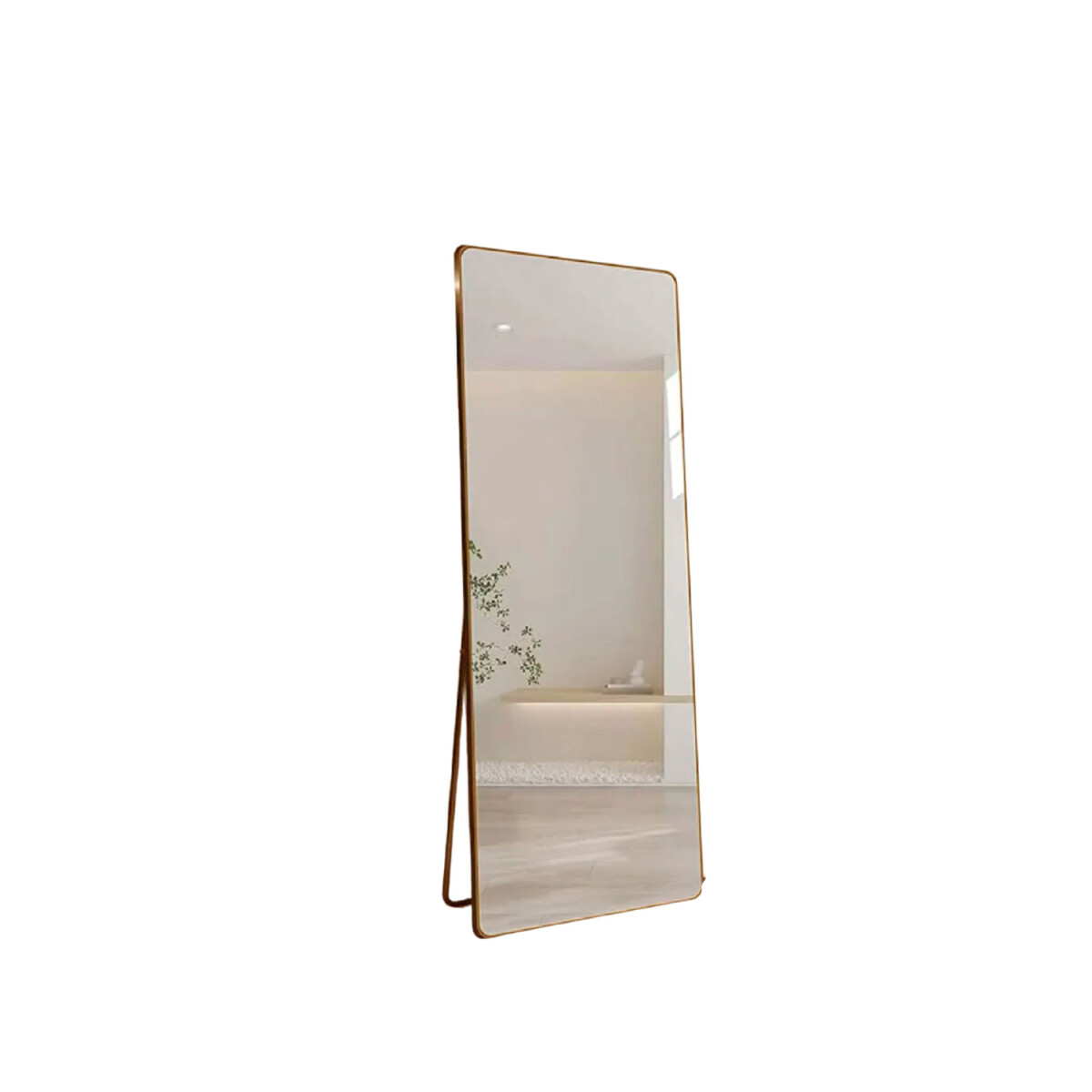 Espejo de pie o pared Glamour Lumax 165x60 cm living dormitorio - Marrón 