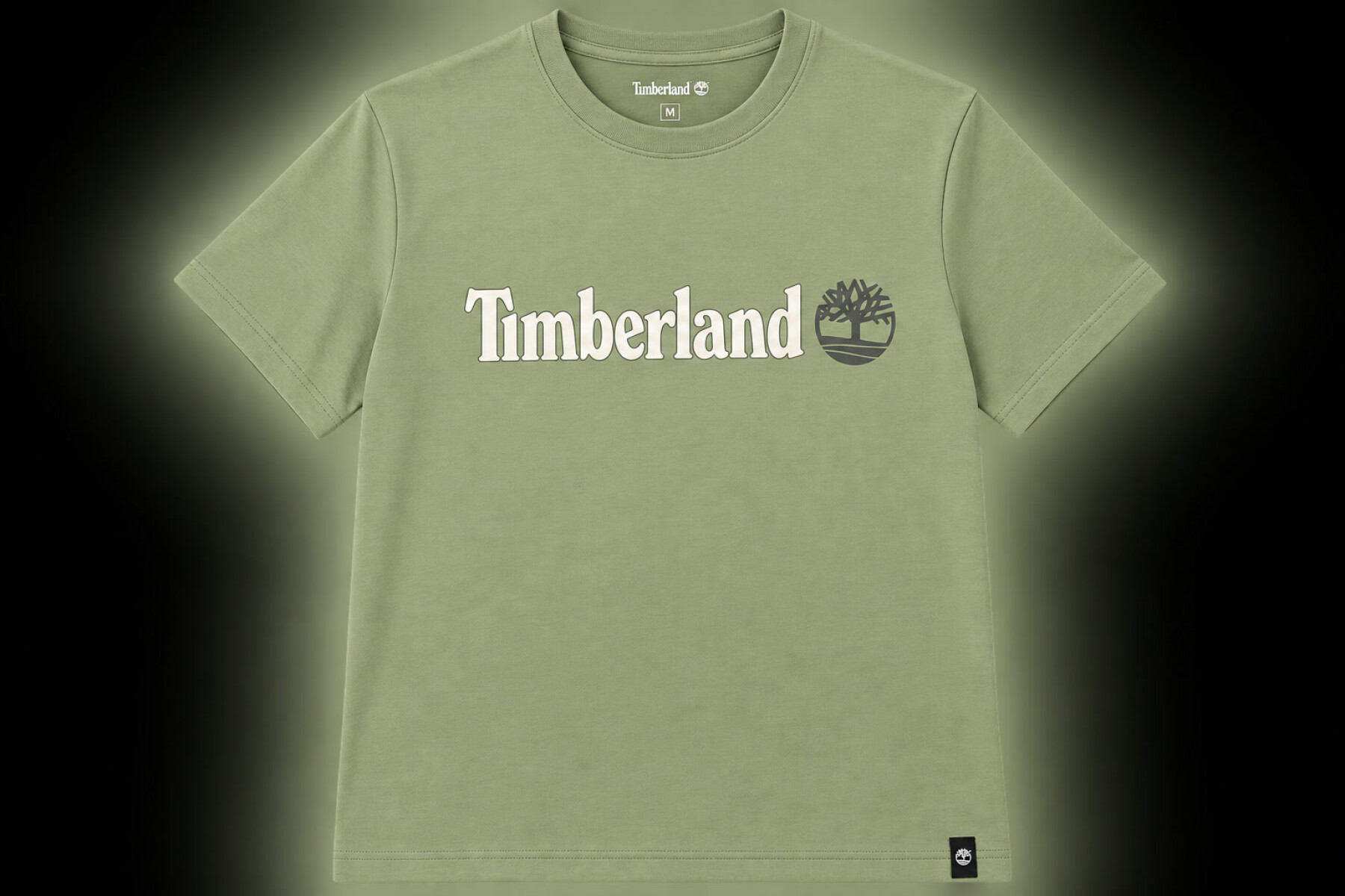 Remera Timberland Linear Logo Short Sleev Sage A5UPQBQ0 