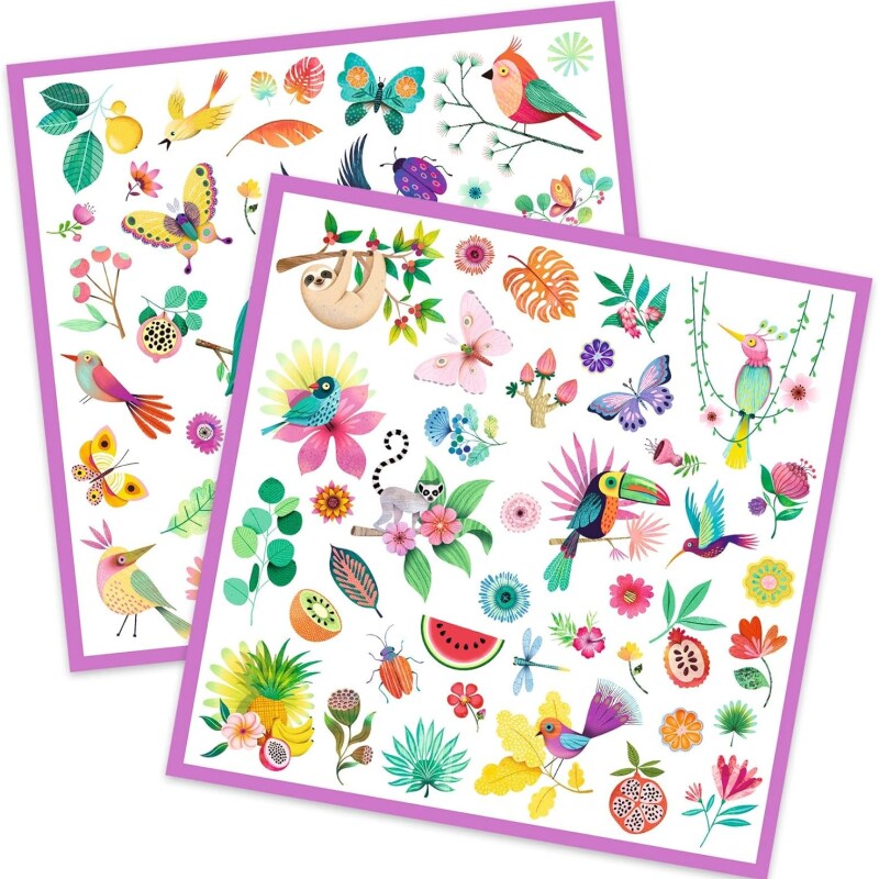 Set de 160 stickers Naturaleza