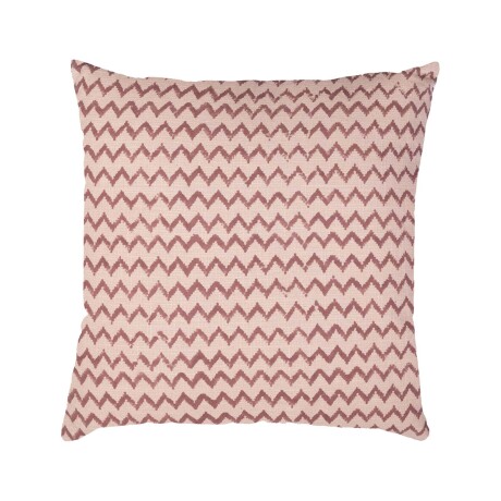 ALMOHADÓN BURGOS 45*45 ALGODON BEIGE/ROSA