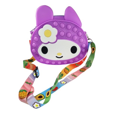 Cartera Pop It Multicolor Niños Infantil Regalo Burbujas Color Variante Violeta