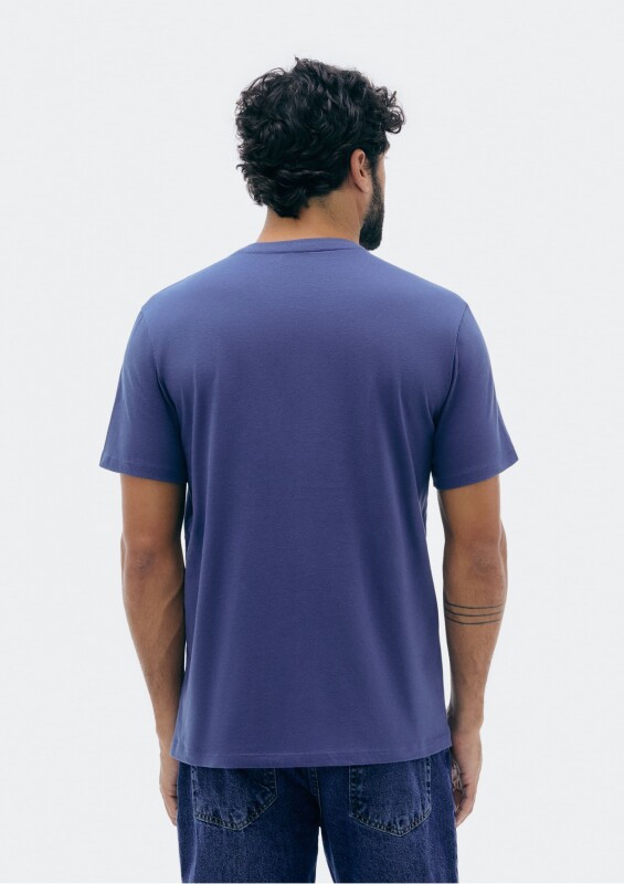 CAMISETA MM MASC AZUL MEDIO