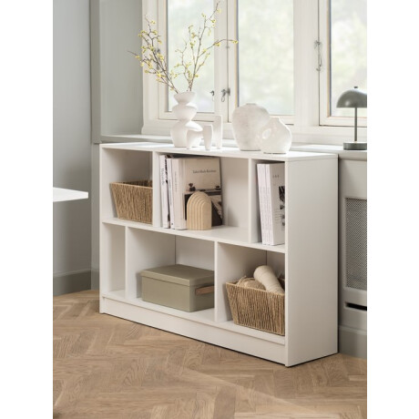Librería MOSBJERG 6 estantes blanco Blanco