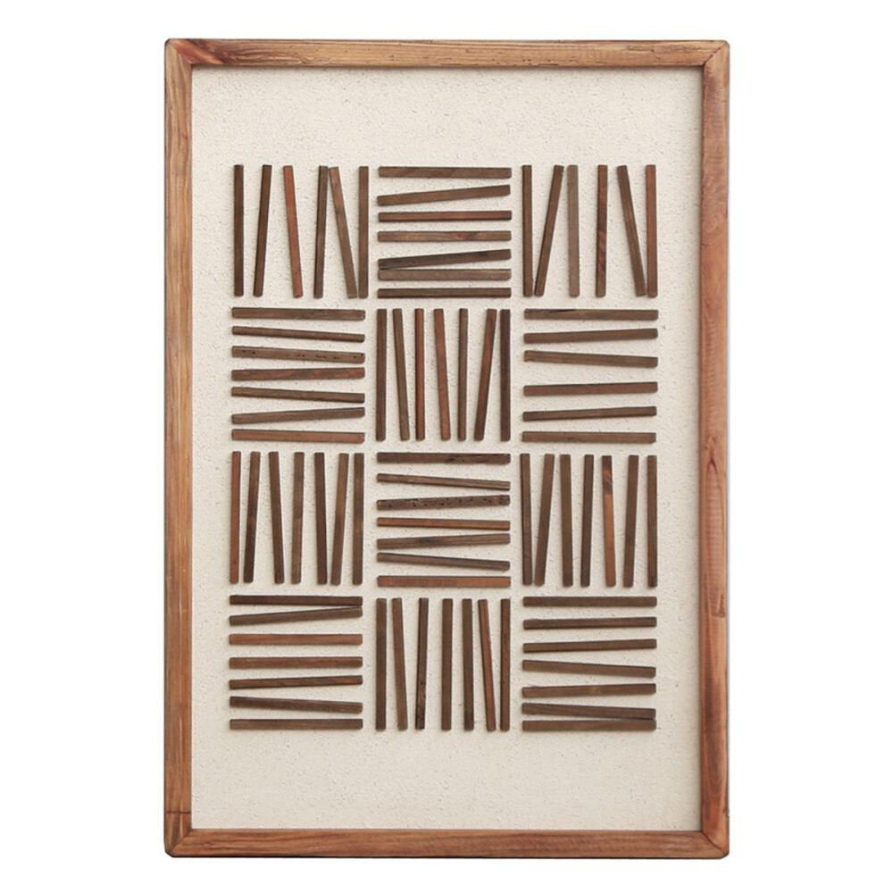 CUADRO DECORATIVO MADERA MACIZA - 62 Cm x 42 Cm - LÍNEA RÚSTICA N°7