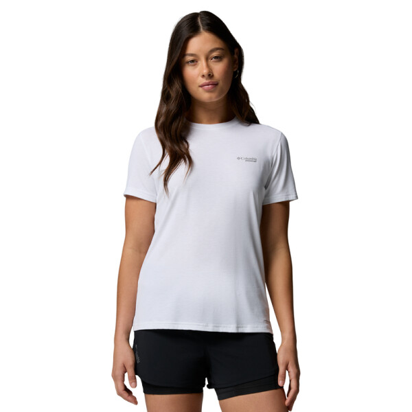 Remera Endless Trail Running Tech Mujer WHITE