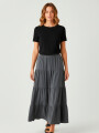 Falda Ipaluena Gris Oscuro