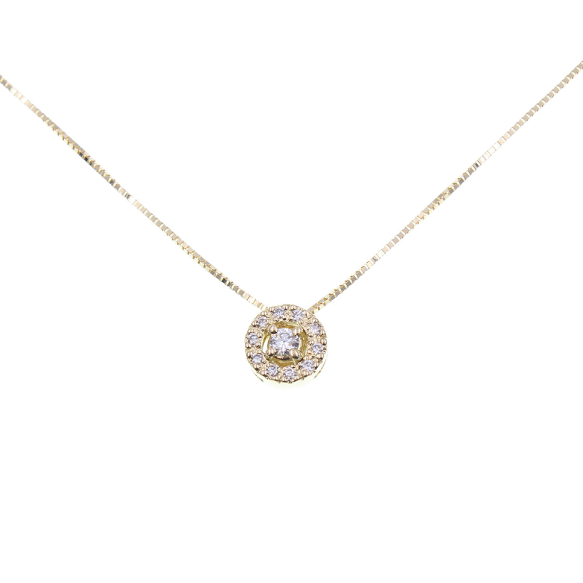 Colgante Grace en oro amarillo 18k con brillantes 