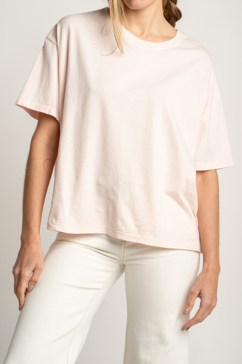 Remera Algodon Lavado Rosa
