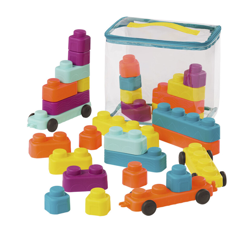 Bloques de construcción blandos para bebés B. Toys Bloques de construcción blandos para bebés B. Toys