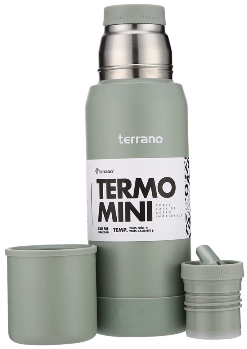 TERRANO TERMO MINI PREMIUM 500ML - VERDE OLIVA 