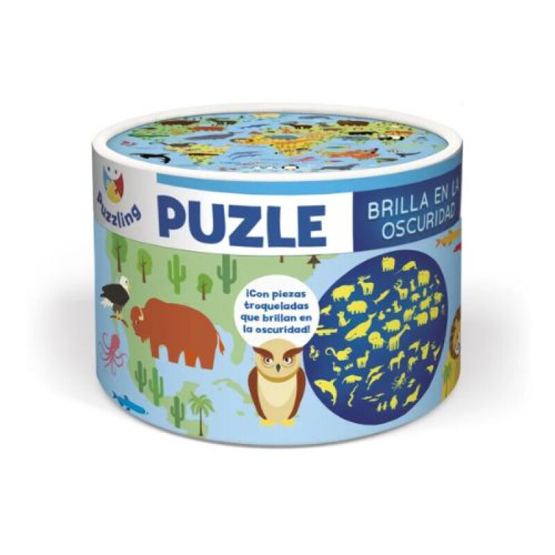 Puzzle de 100 piezas brilla en la oscuridad Mundo Animal Puzzle De 100 Piezas Brilla En La Oscuridad Mundo Animal