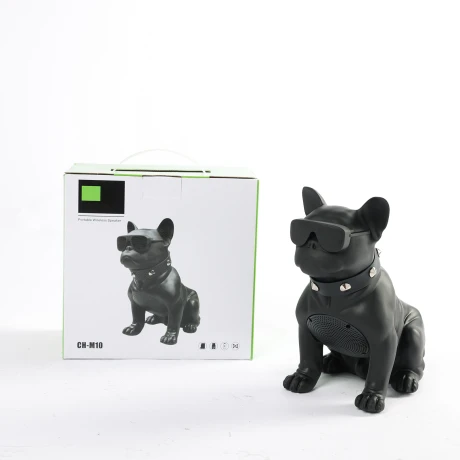 PARLANTE PORTATIL BLUETOOTH CH-MDOG CHICO DISEÑO PERRO NEGRO PARLANTE PORTATIL BLUETOOTH CH-MDOG CHICO DISEÑO PERRO NEGRO