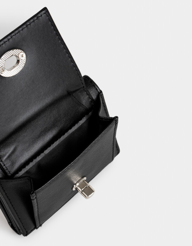 Billetera Billetera Solapa - Negro