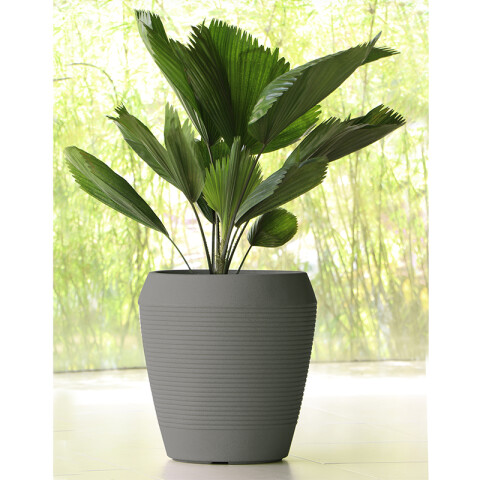 Maceta "EGIPCIO" Ø37 x 39cm. símil cemento -TRAMONTINA TD0226