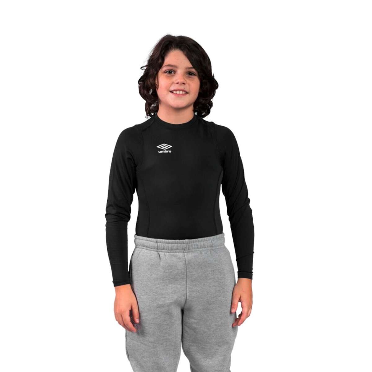 Remera Umbro Termico de Niños - Negro 