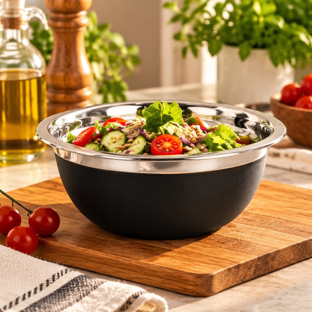 Bowl aleman acero inox 17 cm negro PRISMA Bowl aleman acero inox 17 cm negro PRISMA