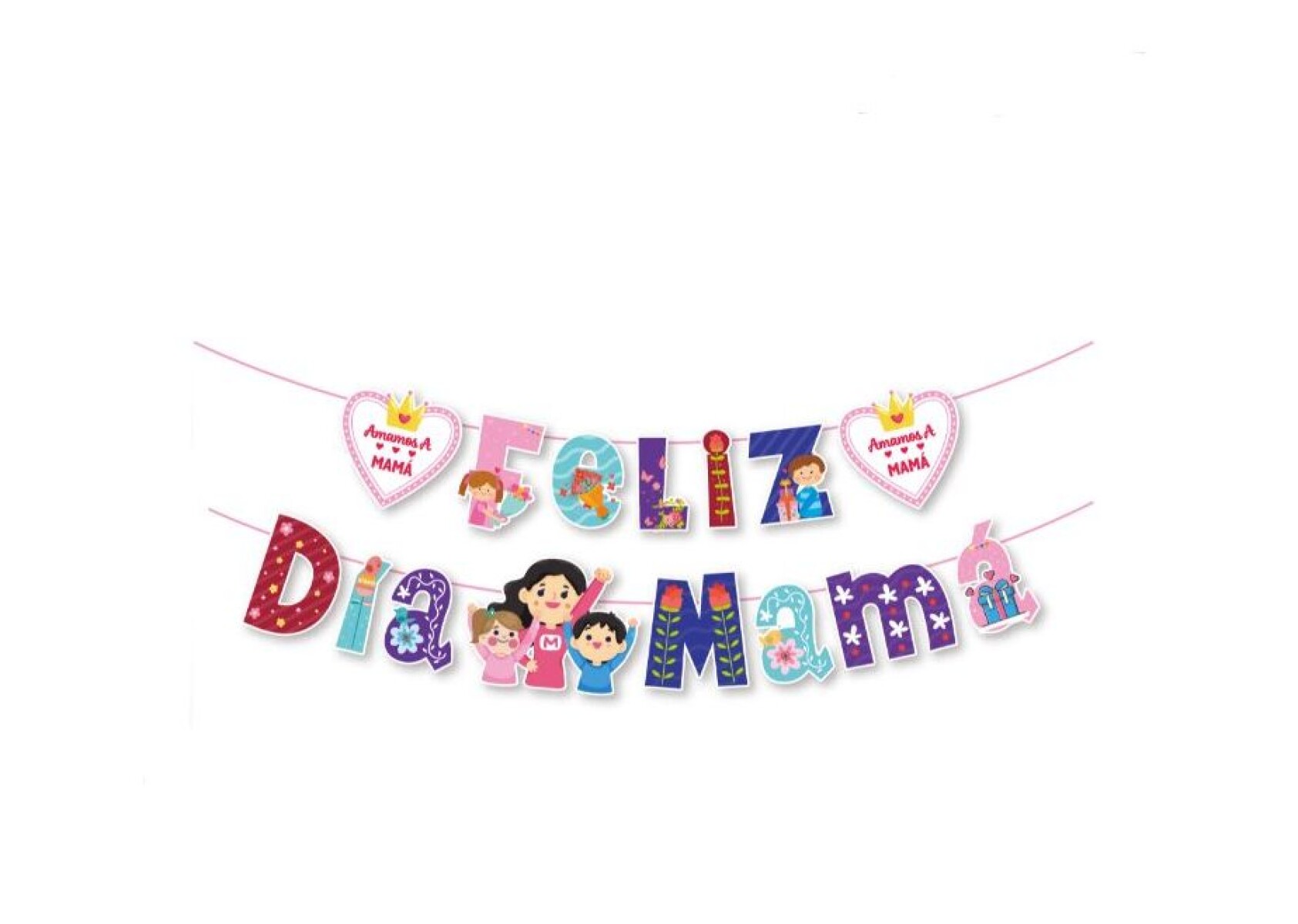Guirnalda Feliz Dia Mamá 