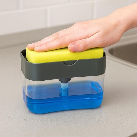 DISPENSADOR JABON PORTA ESPONJA ACRILICO DISPENSADOR JABON PORTA ESPONJA ACRILICO