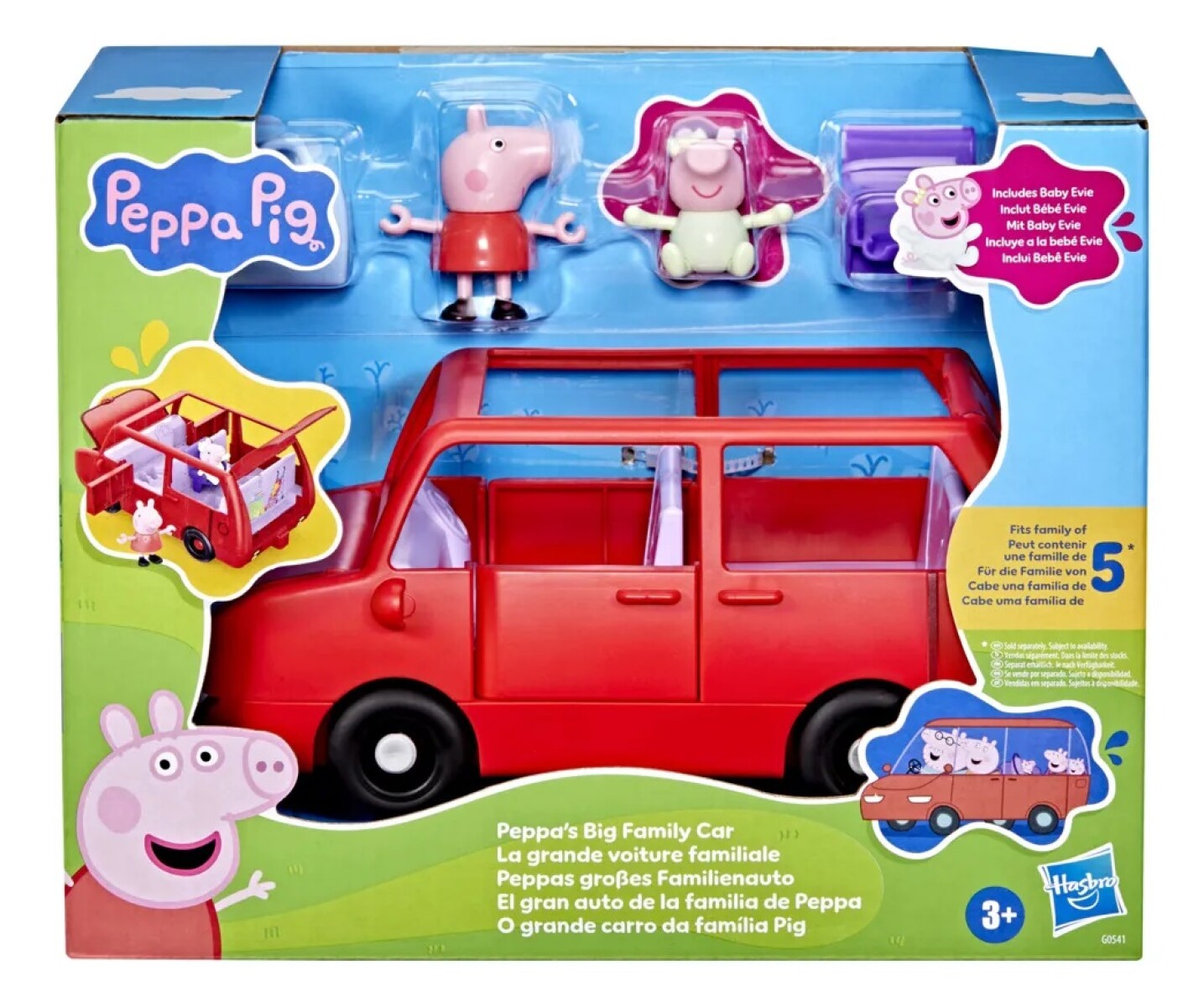 Set De Juego Peppa Pig El Gran Auto De La Familia De Peppa 