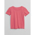 V-LS SLD RIB KNIT T CAMELIA ROSE