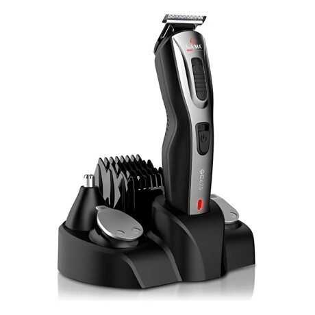 Máquina corta pelo GAMA inalámbrica con accesorios Negro/Plata