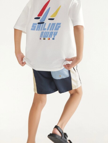 SHORT DE BAÑO INFANTIL AZUL