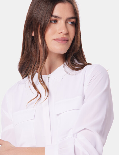 BLUSA MANGA LARGA Blanco