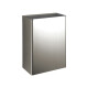 Basurero De Colgar 50L Metal Brillo Gris Brushed Nickel