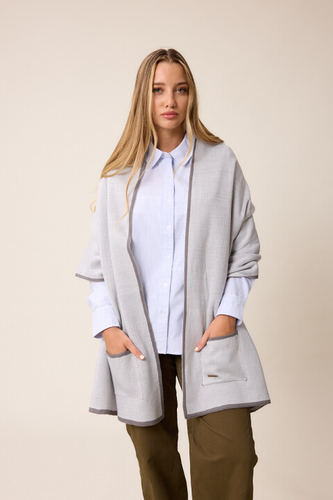 PONCHO AINAM POLANCO Gris