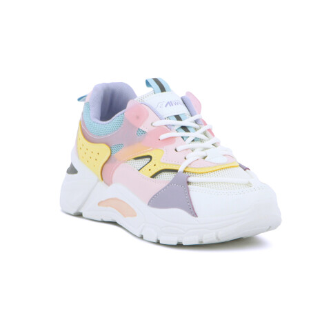 Austral Calzado Casual Sophia C/Plataforma Acordonado - Rojo-Violeta Rojo-Violeta