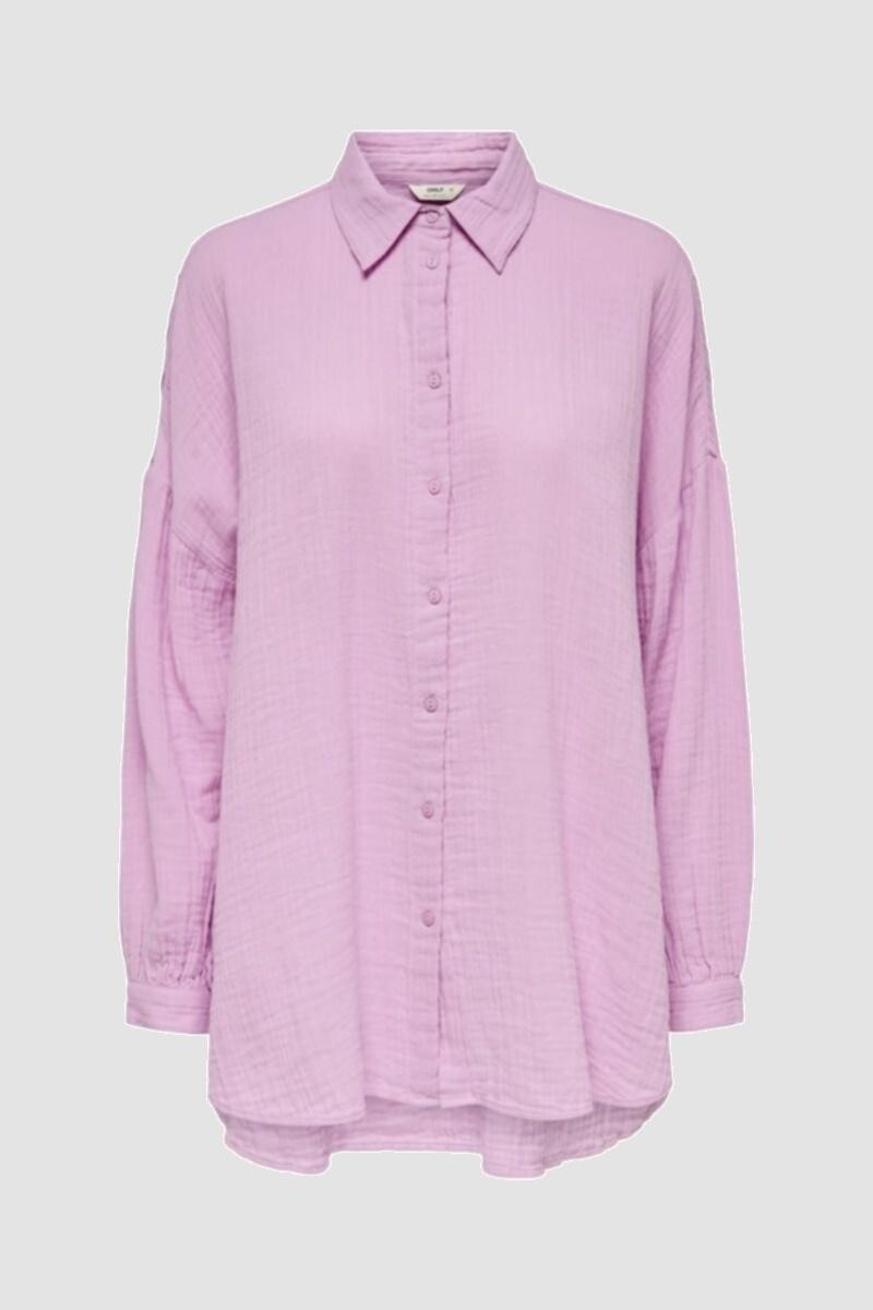 Camisa Thyra Oversized - Orchid Pink 