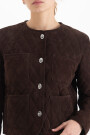 CHAQUETA LAUREN SUEDE Chocolate