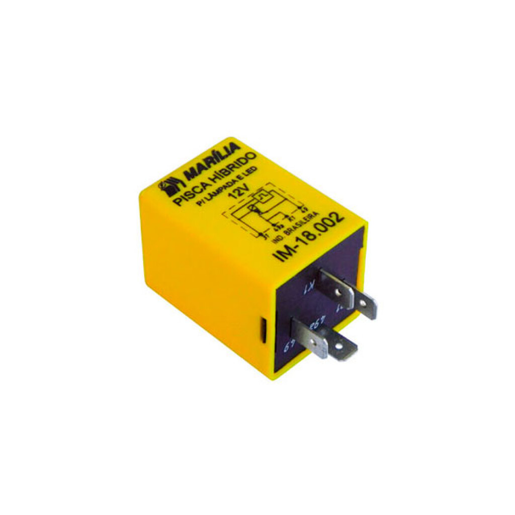 Relé intermitente híbrido 12V 180W 4 terminales para lámparas LED