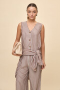 PANTALÓN CIPRES STRIPED Chocolate