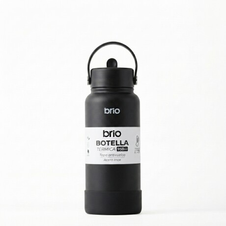 Botella Térmica Brio 950ml Acero Inox Negro