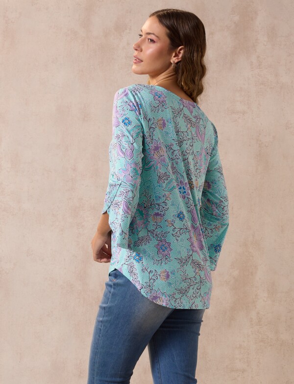 Blusa Print VERDE AGUA/MULTI