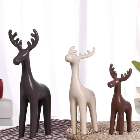 Renos Decorativos de Ceramica Set 3 Unidades Renos Decorativos de Ceramica Set 3 Unidades