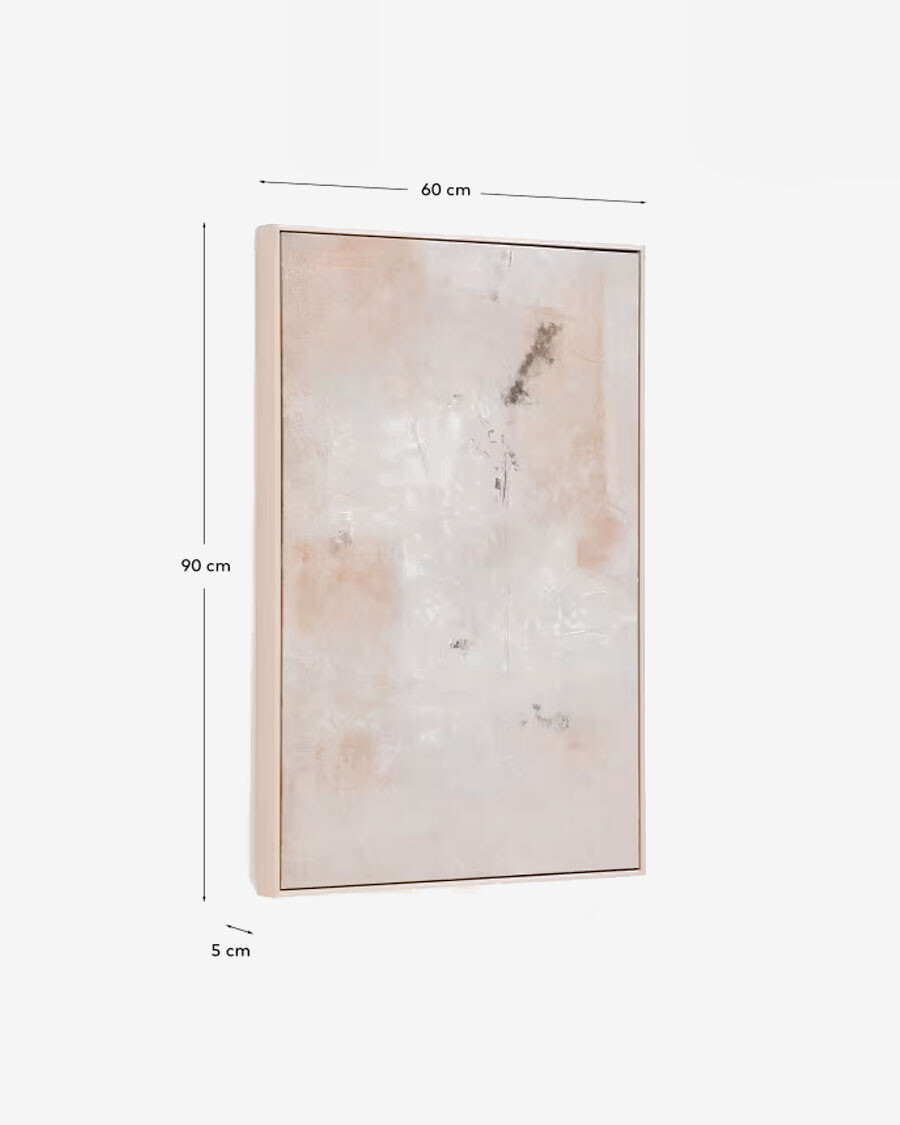 Cuadro abstracto Silpa beige 60 x 90 cm Cuadro abstracto Silpa beige 60 x 90 cm