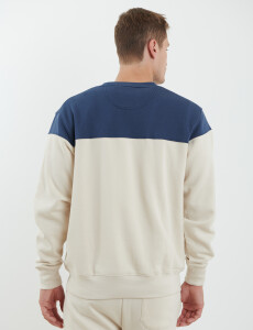 470916 SWEATER HARRY Natural/azul
